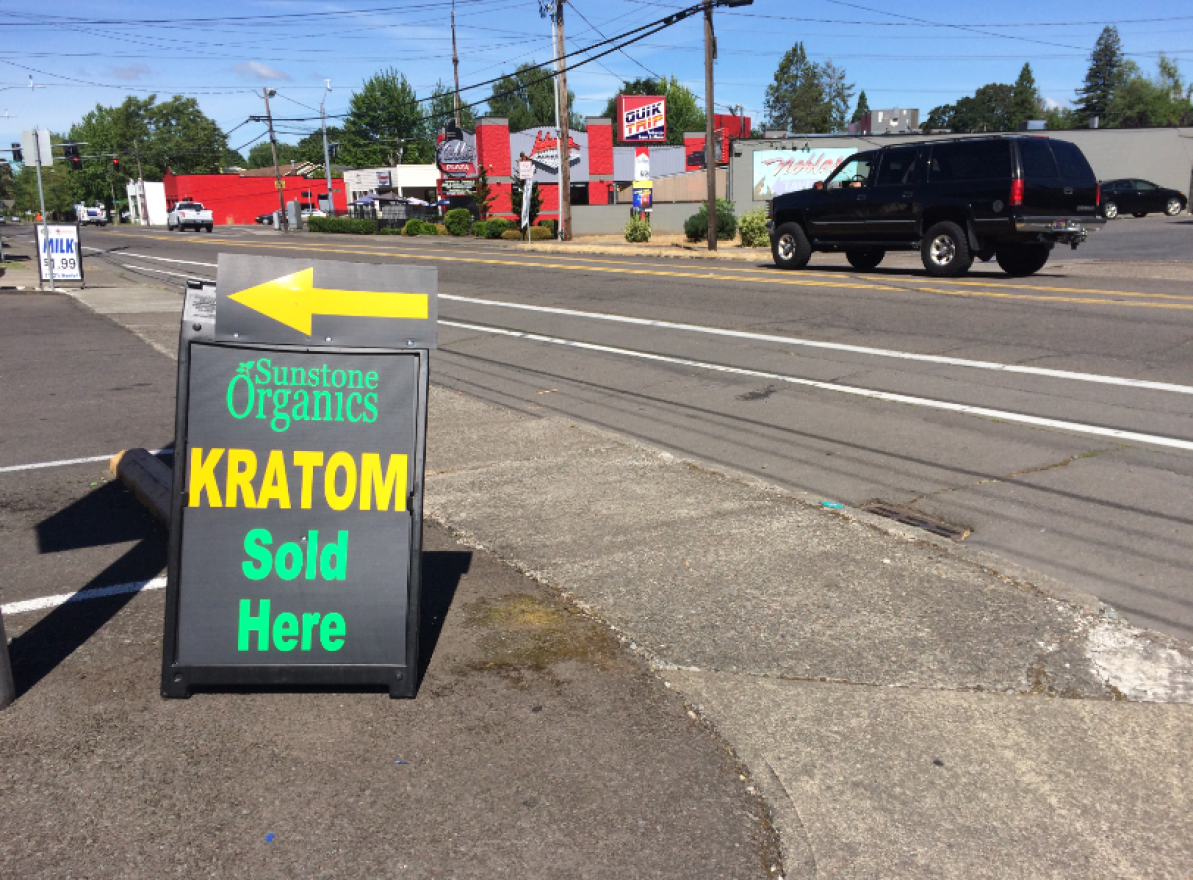 Kratom is sold at convenience stores across Oregon, including this one in Salem.